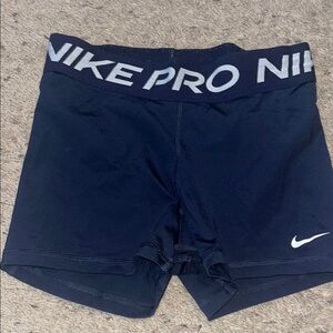 Nike Pro Dark Blue Athletic Shorts